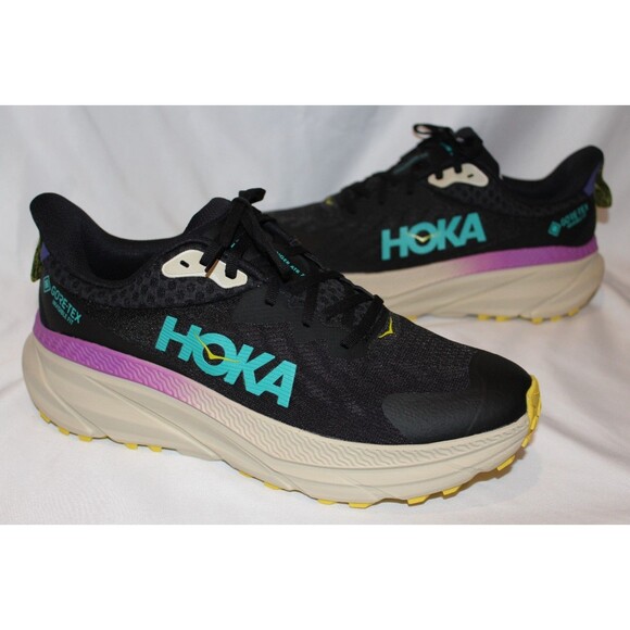 HOKA ONE MEN'S CHALLENGER ATR 7 TRAIL RUNNING HIKING SHOES BKTM BLACK SZ 11 - Picture 1 of 7